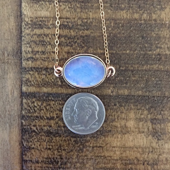 ❗️LAST❗️14K Rose Gold Plated Moonstone Choker - Picture 6 of 8